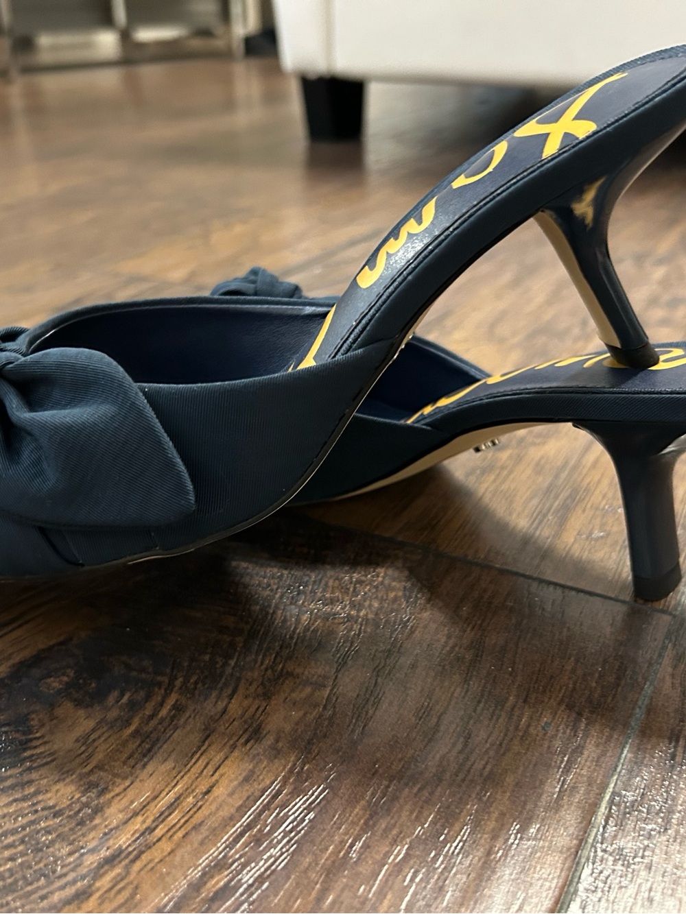 Sam Edelman Black Knotted Pointed Toe Mules - Picture 3 of 4